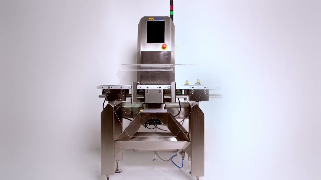 MKVision Checkweigher Station konveyör yakın çekim